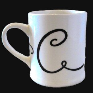 NWOT Indigo Coffee Mug Initial C for Coffee